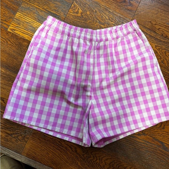 Baum und Pferdgarten NWT  Pink Gingham checkered Women's Shorts size 36 - Picture 6 of 8